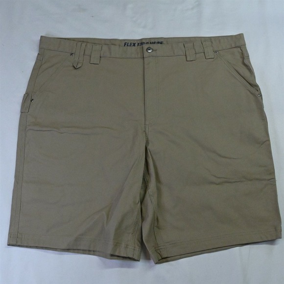 NEW Duluth 48 x 11" Khaki DuluthFlex Fire Hose Carpenter 71718 Cargo Shorts - Picture 1 of 5
